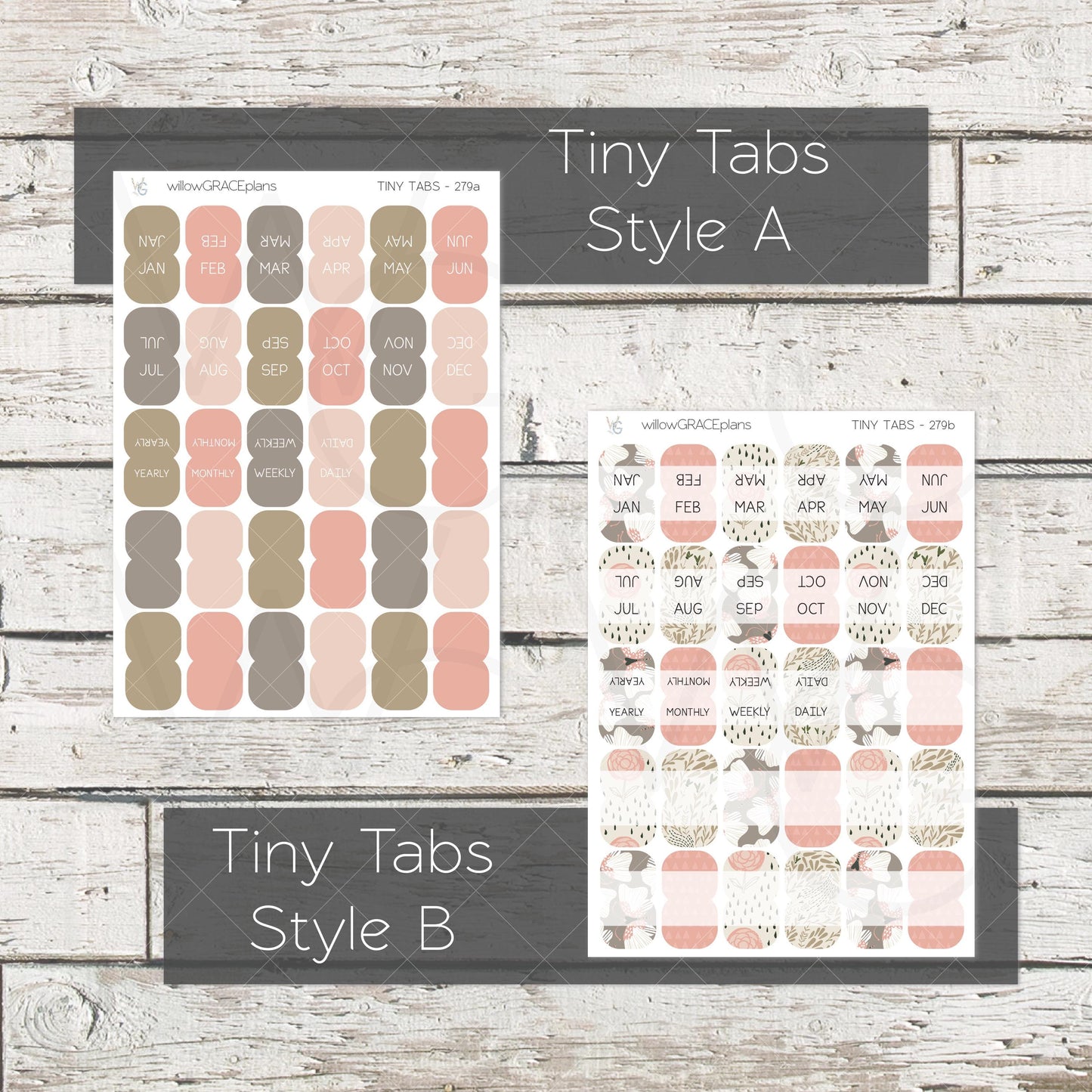 Planner Tabs • Tab Stickers • Planner Stickers • TB-279