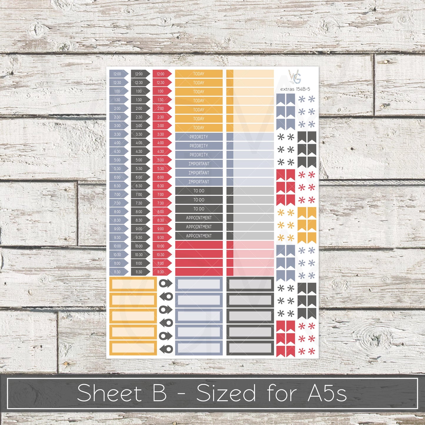 Planner Stickers • Extras • Icons • Planner Stickers • EX-154