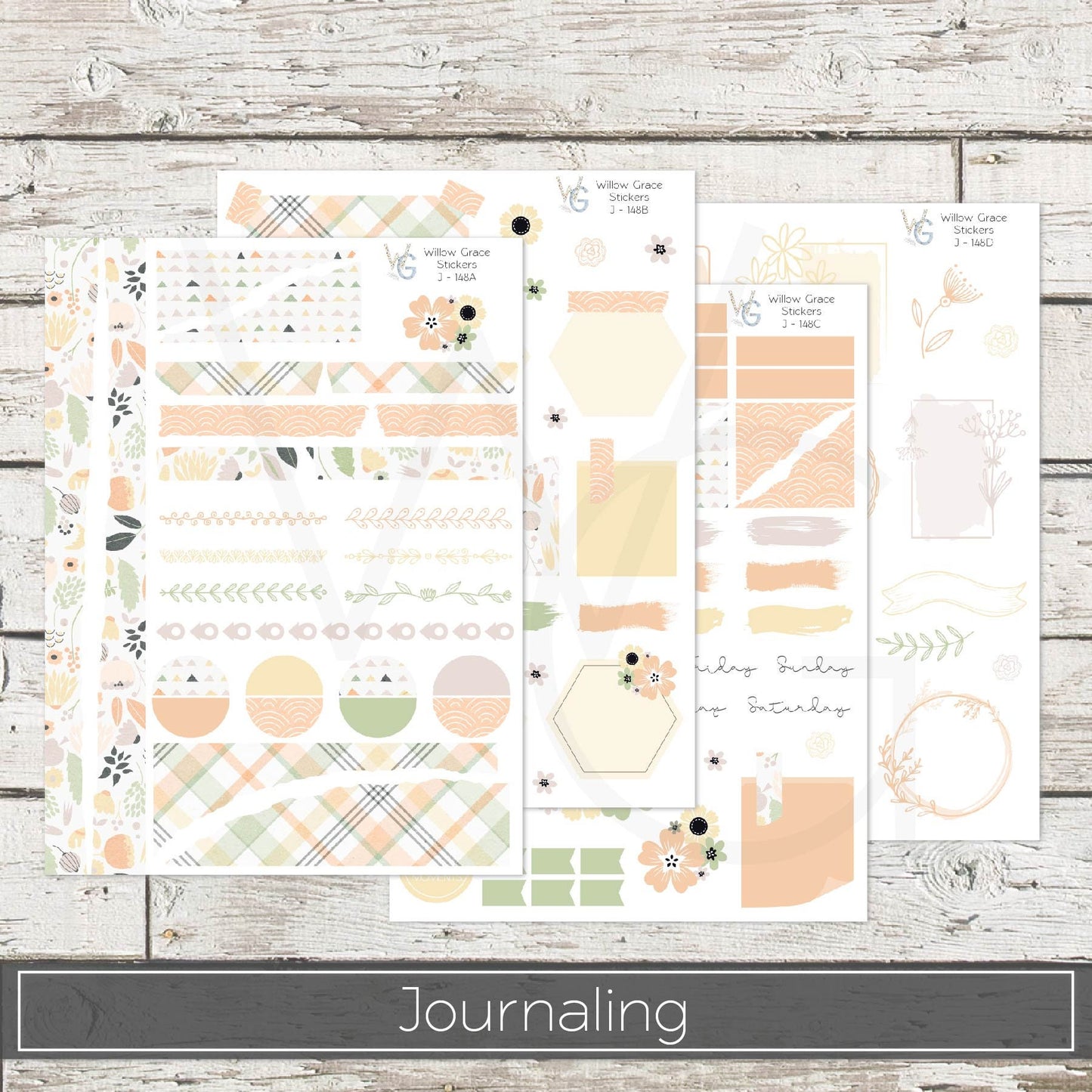 Journaling  Stickers • Planner Stickers • JOUR-148