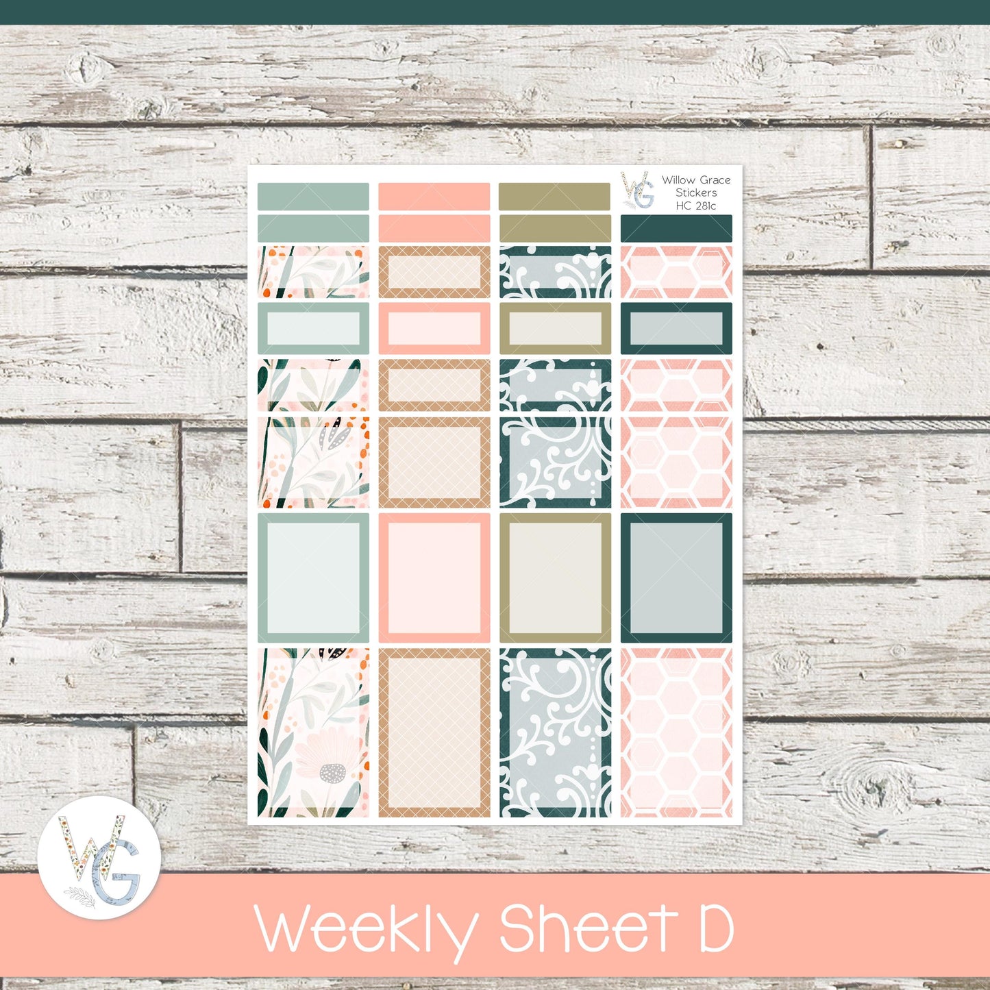 Hobonichi Cousin (A5) Weekly/Daily Sticker Kit • HW-281