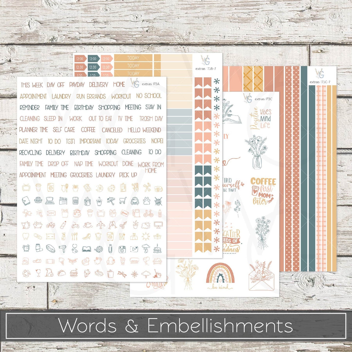 Planner Stickers • Extras • Icons • Planner Stickers • EX-173