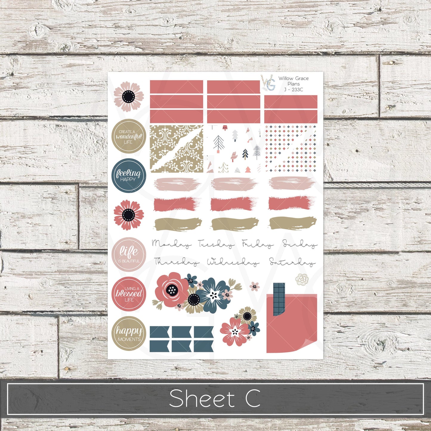 Journaling  Stickers • Planner Stickers • JOUR-233