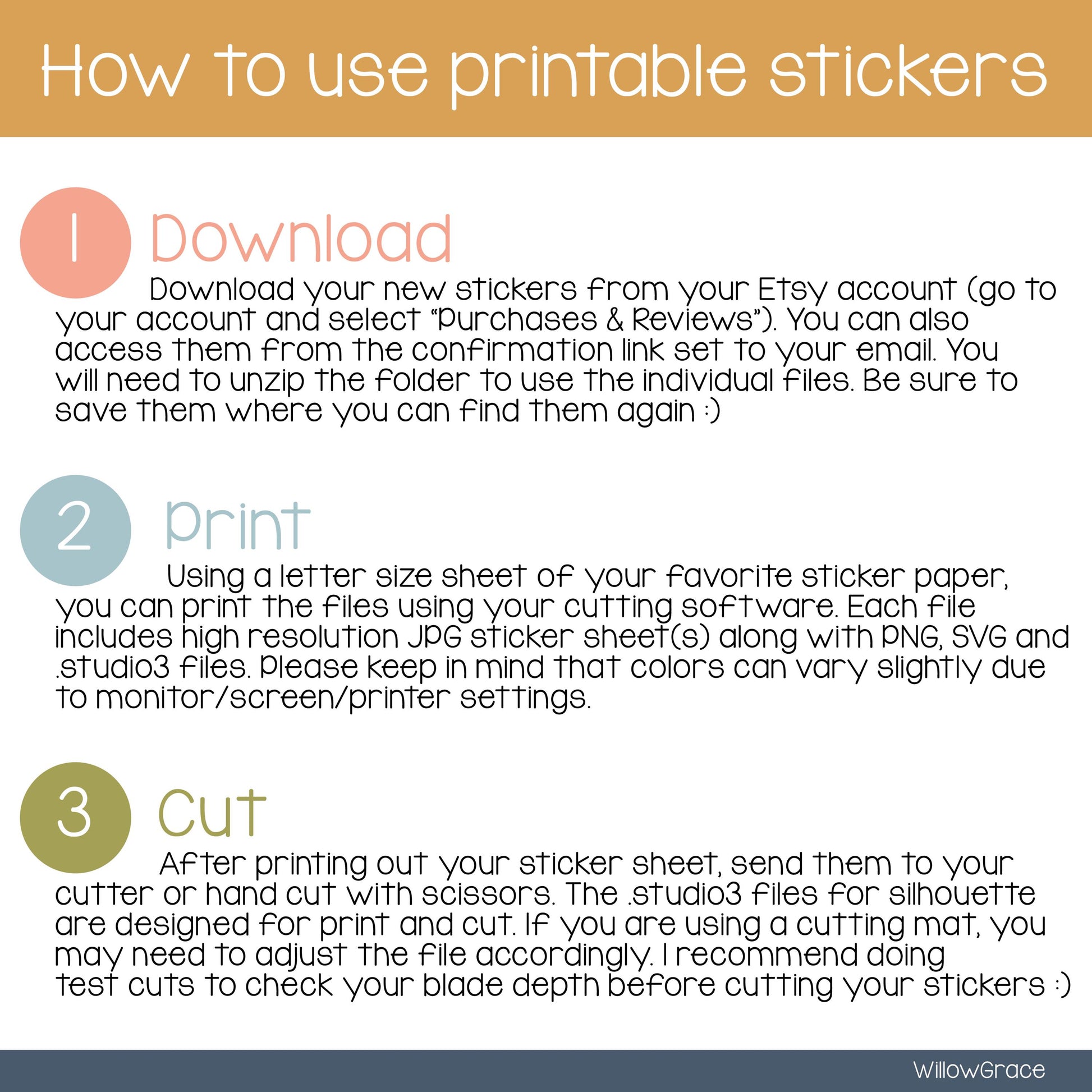how to use printable stickers