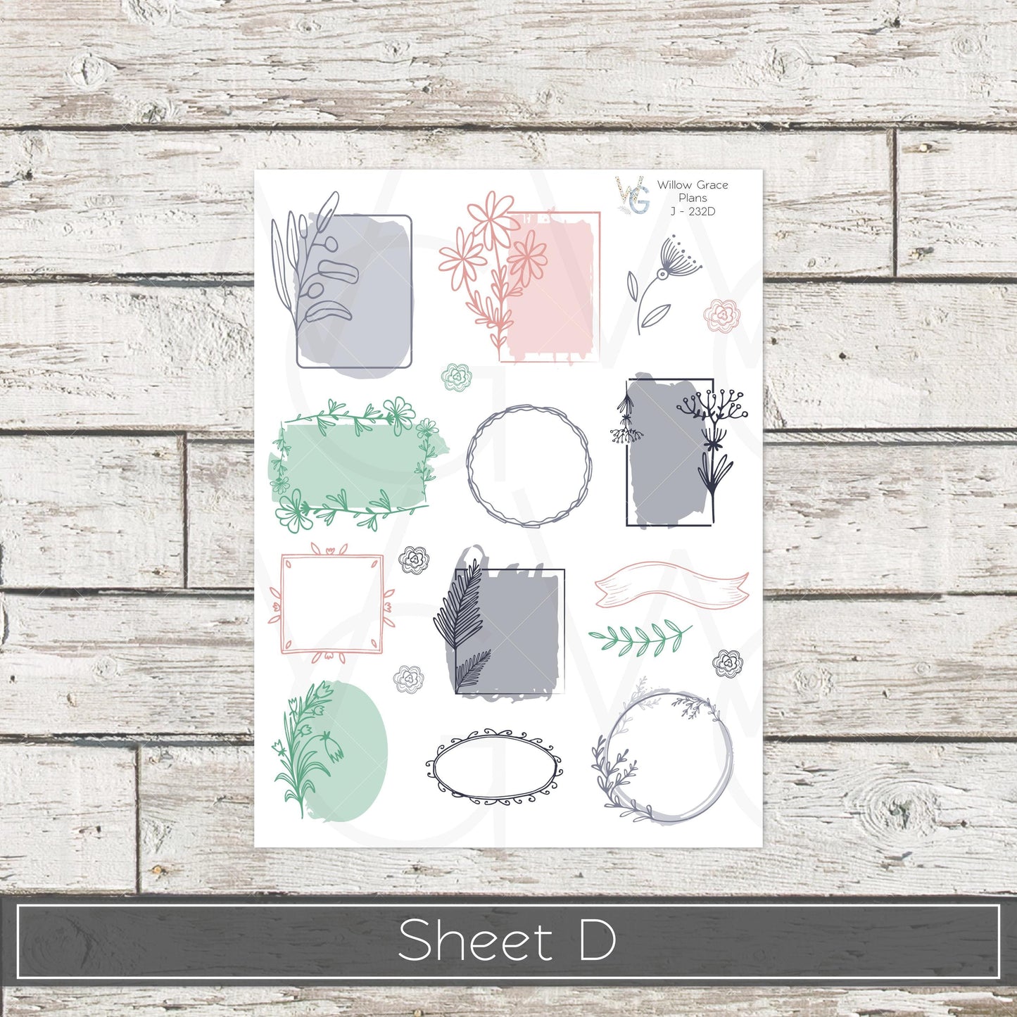 Journaling  Stickers • Planner Stickers • JOUR-232