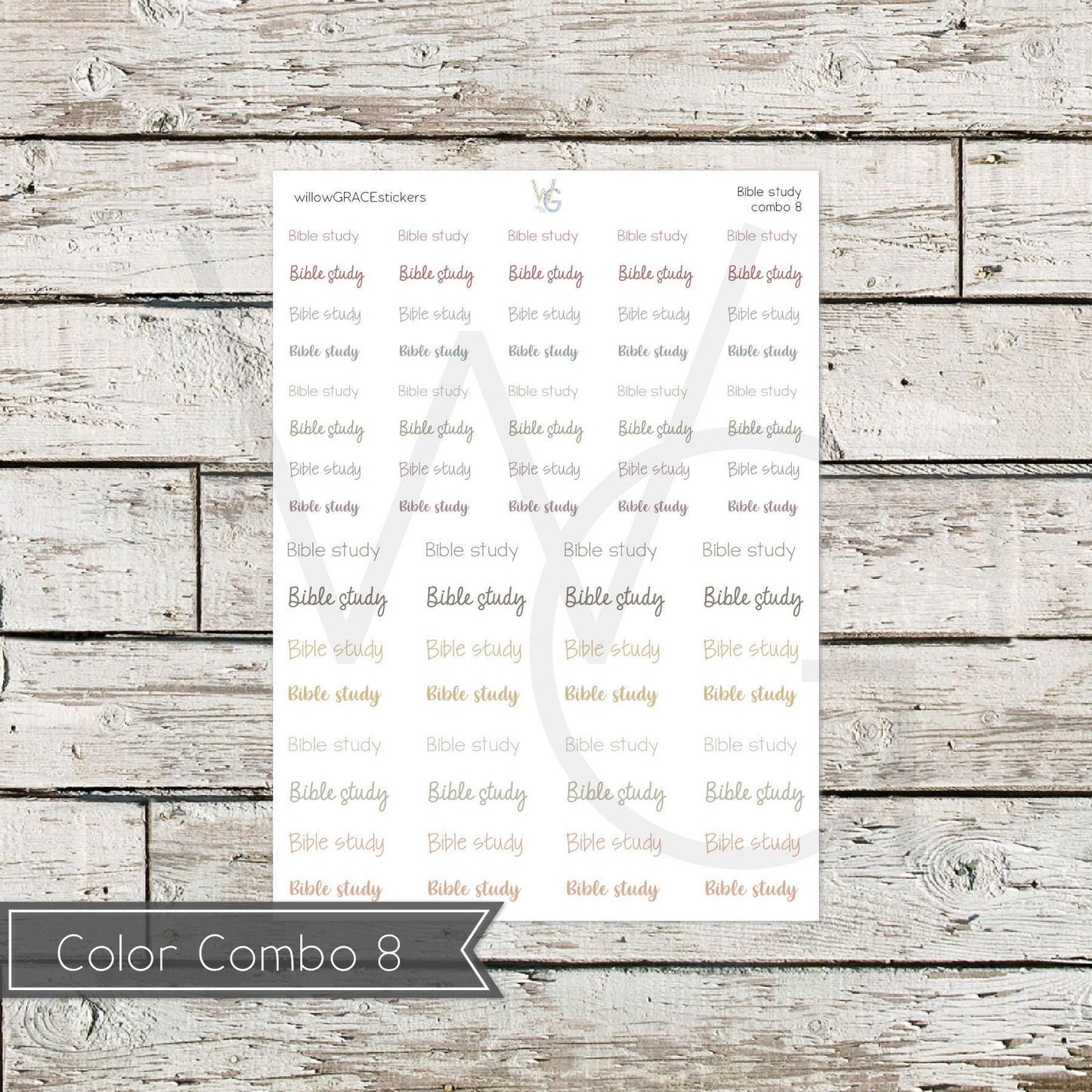 Bible Study • Word Stickers • Scripts Stickers • Planner Stickers