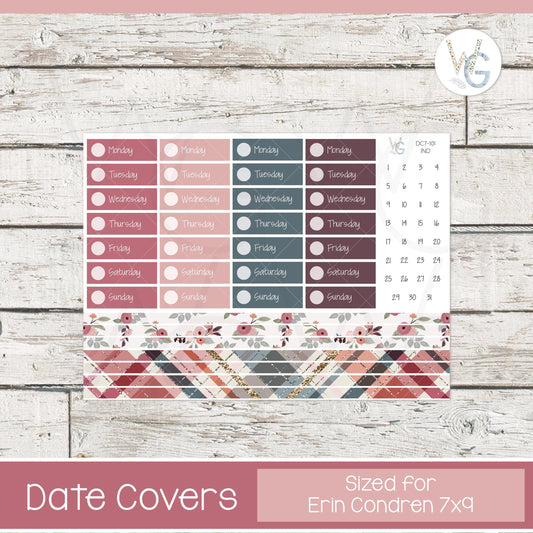 Date Covers • Planner Stickers • DC7-101