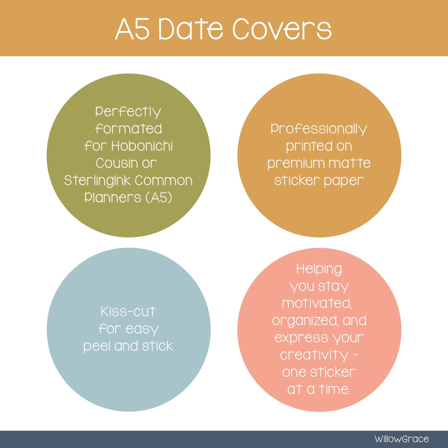 Date Covers • Planner Stickers • DC5-104