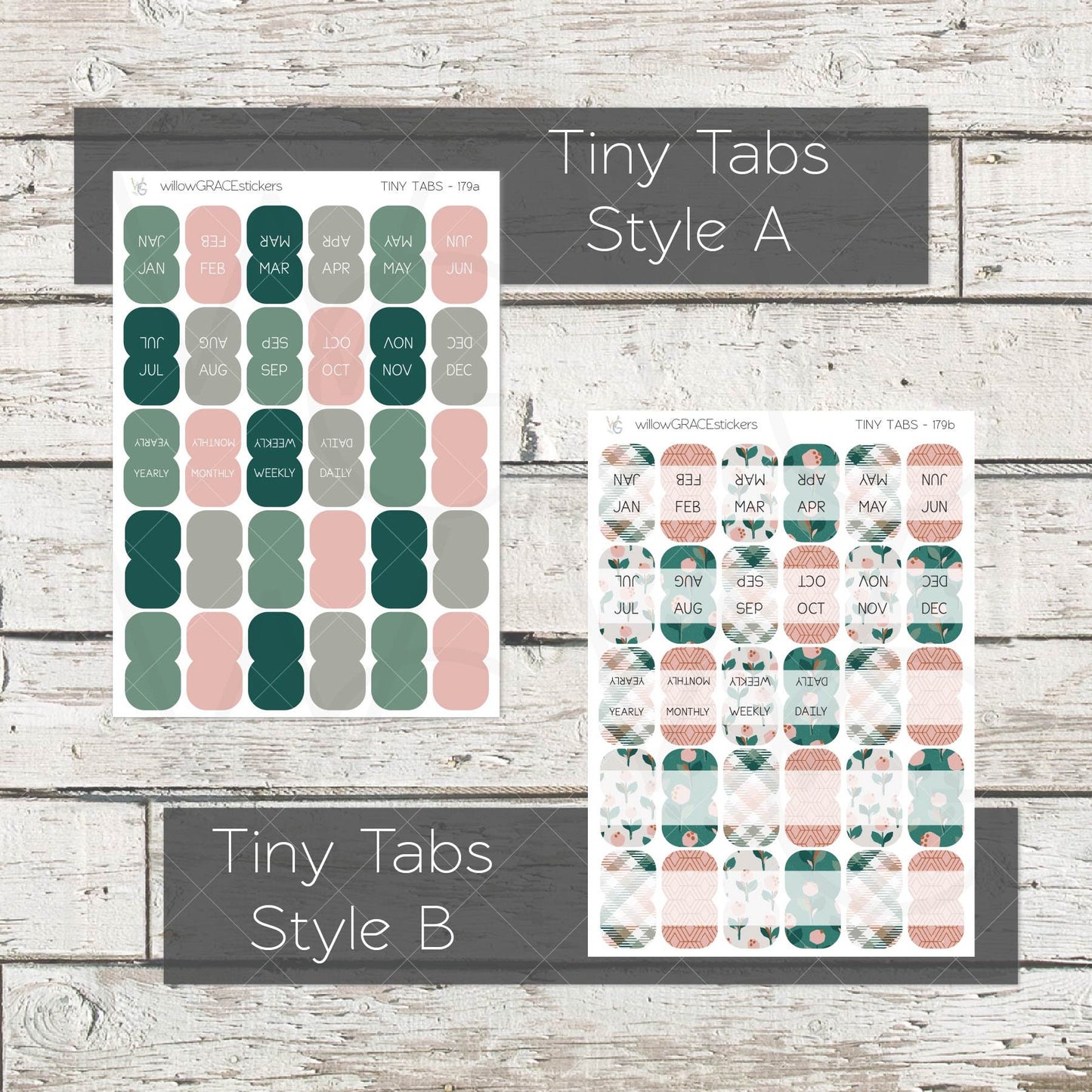 Planner Tabs • Tab Stickers • Planner Stickers • TB-179