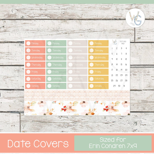 Date Covers • Planner Stickers • DC7-103