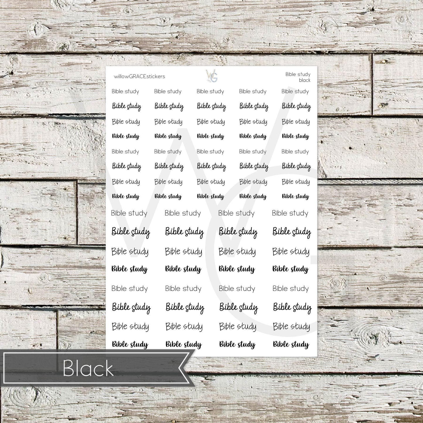 Bible Study • Word Stickers • Scripts Stickers • Planner Stickers