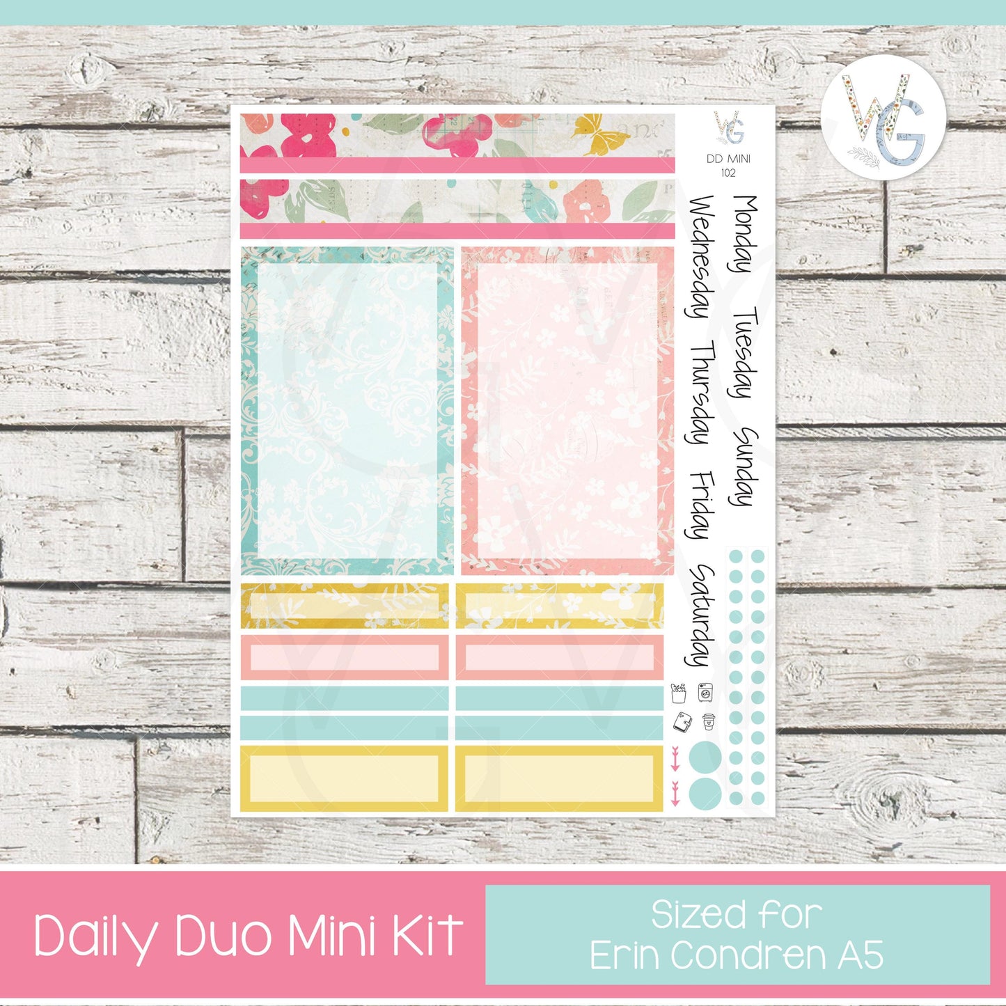 EC A5 Daily Duo Mini Sticker Kit • DDM-102