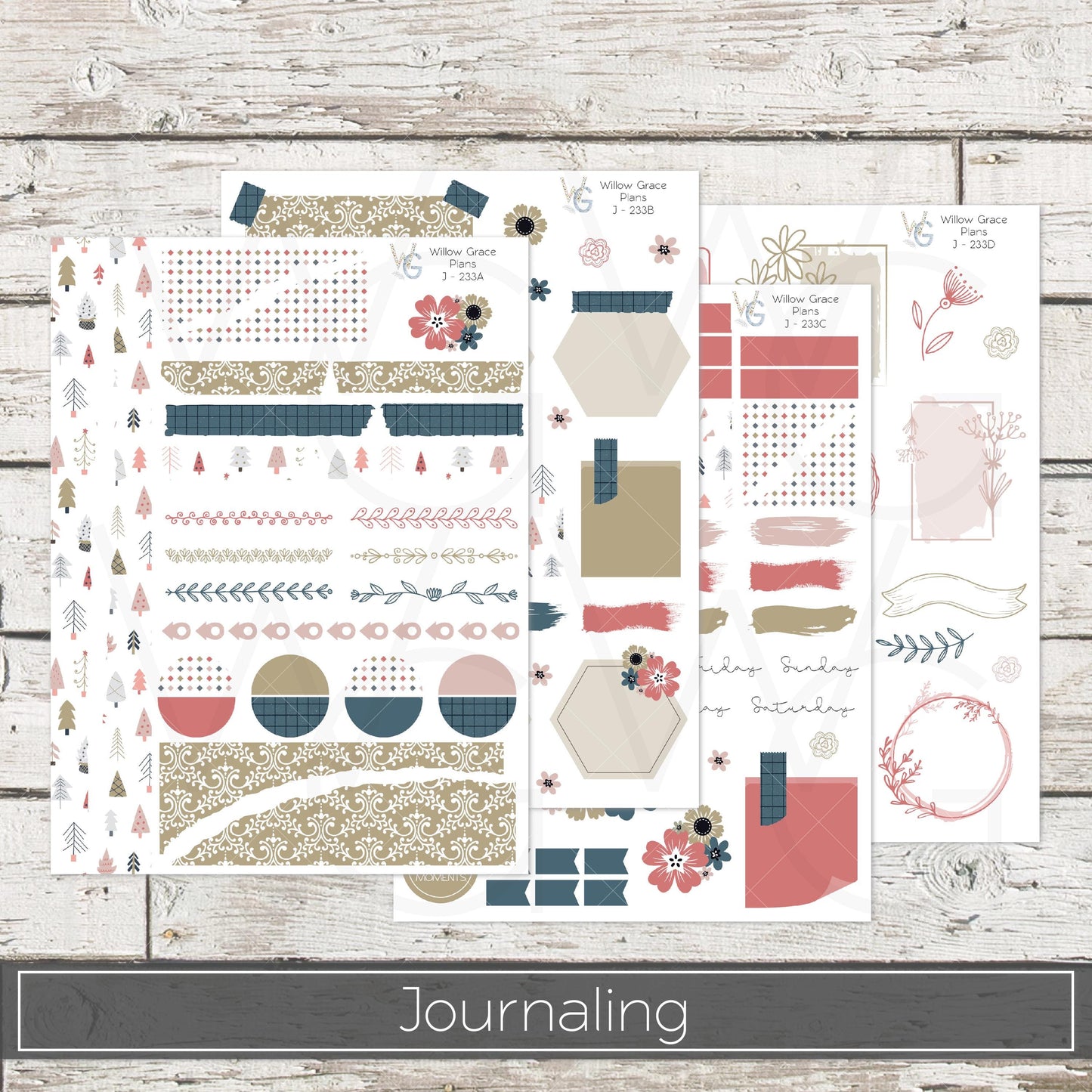 Journaling  Stickers • Planner Stickers • JOUR-233