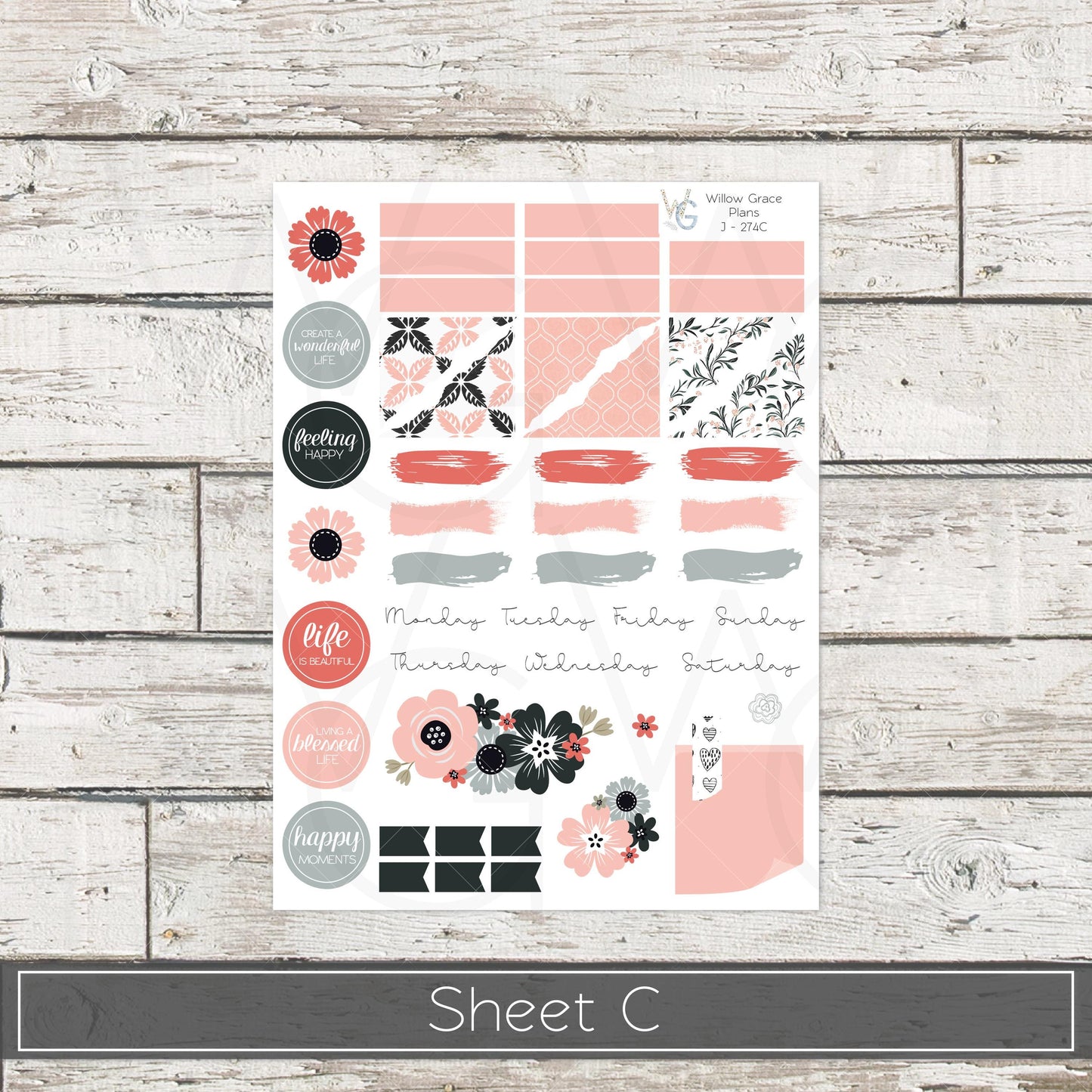 Journaling  Stickers • Planner Stickers • JOUR-274