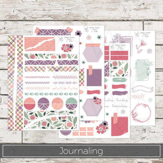 Journaling  Stickers • Planner Stickers • JOUR-270