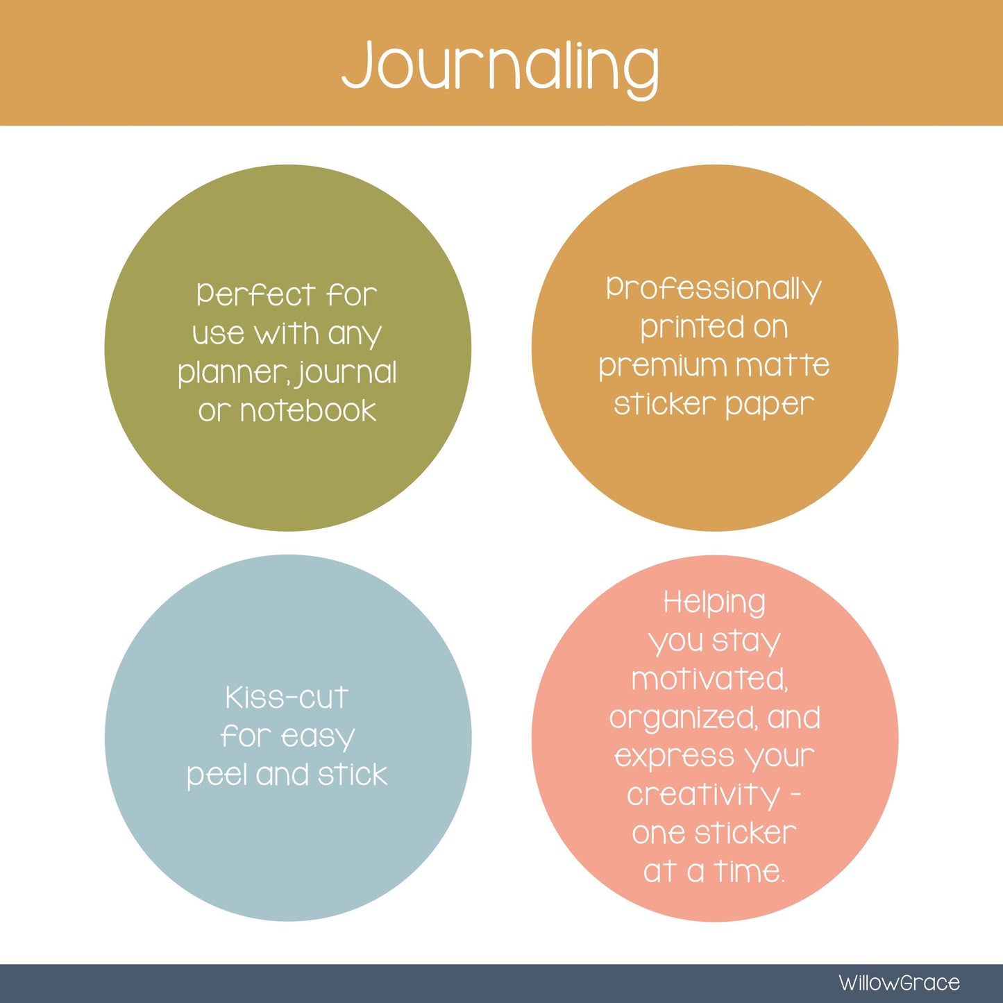 Journaling Stickers • Planner Stickers • JOUR-101