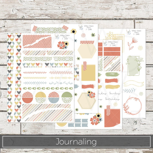 Journaling  Stickers • Planner Stickers • JOUR-230