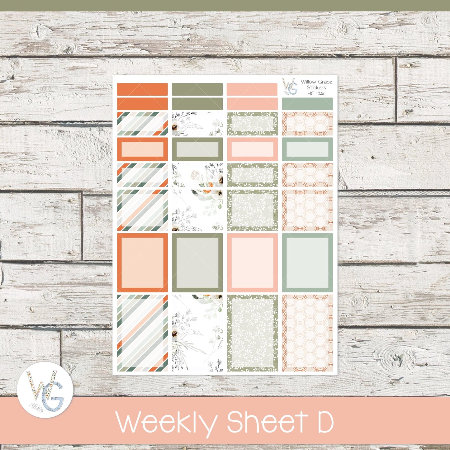 Hobonichi Cousin (A5) Weekly/Daily Sticker Kit • HW-104